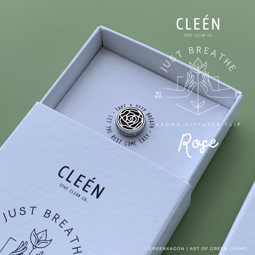 Cleen Just Breathe Aroma Diffuser Clip + Breathe Easy 1ml