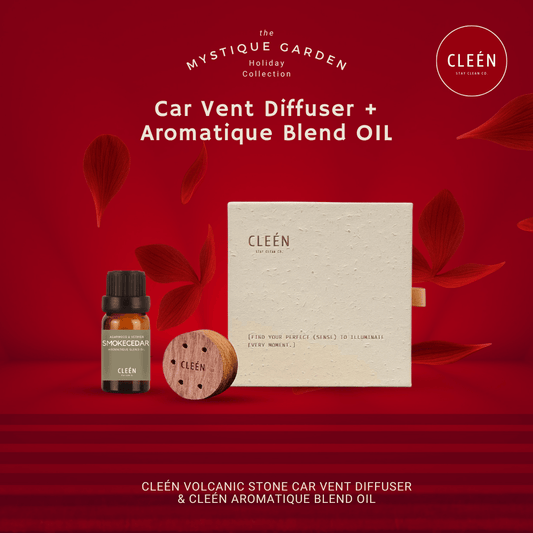 Cleén Car Vent Diffuser + Aromatique Blend OIL