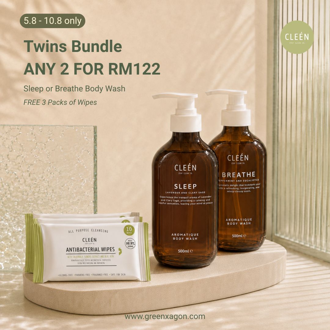[Aug Sale] [Twins Bundle] Cleén Body Wash 500ML (2 Bottled)