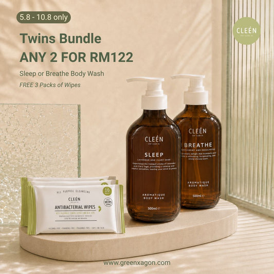 [Aug Sale] [Twins Bundle] Cleén Body Wash 500ML (2 Bottled)