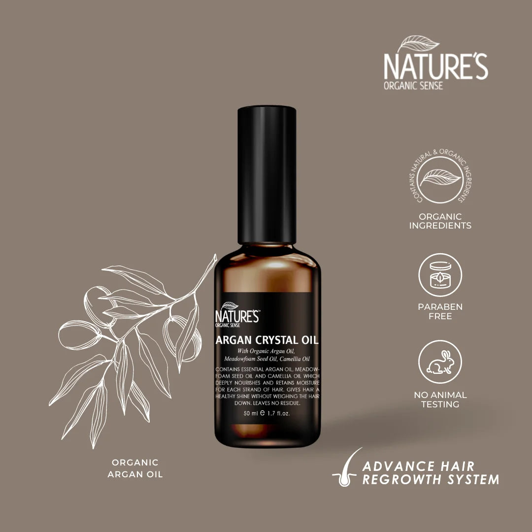 NATURE'S ARGAN CRYSTAL OIL 50ML