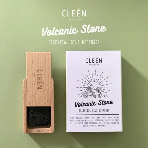 Cleen Diffuser Wooden Box With Volcanic Stone
