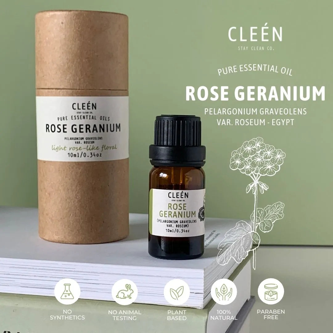 Cleen Rose Geranium Pure Essential Oils 10ml