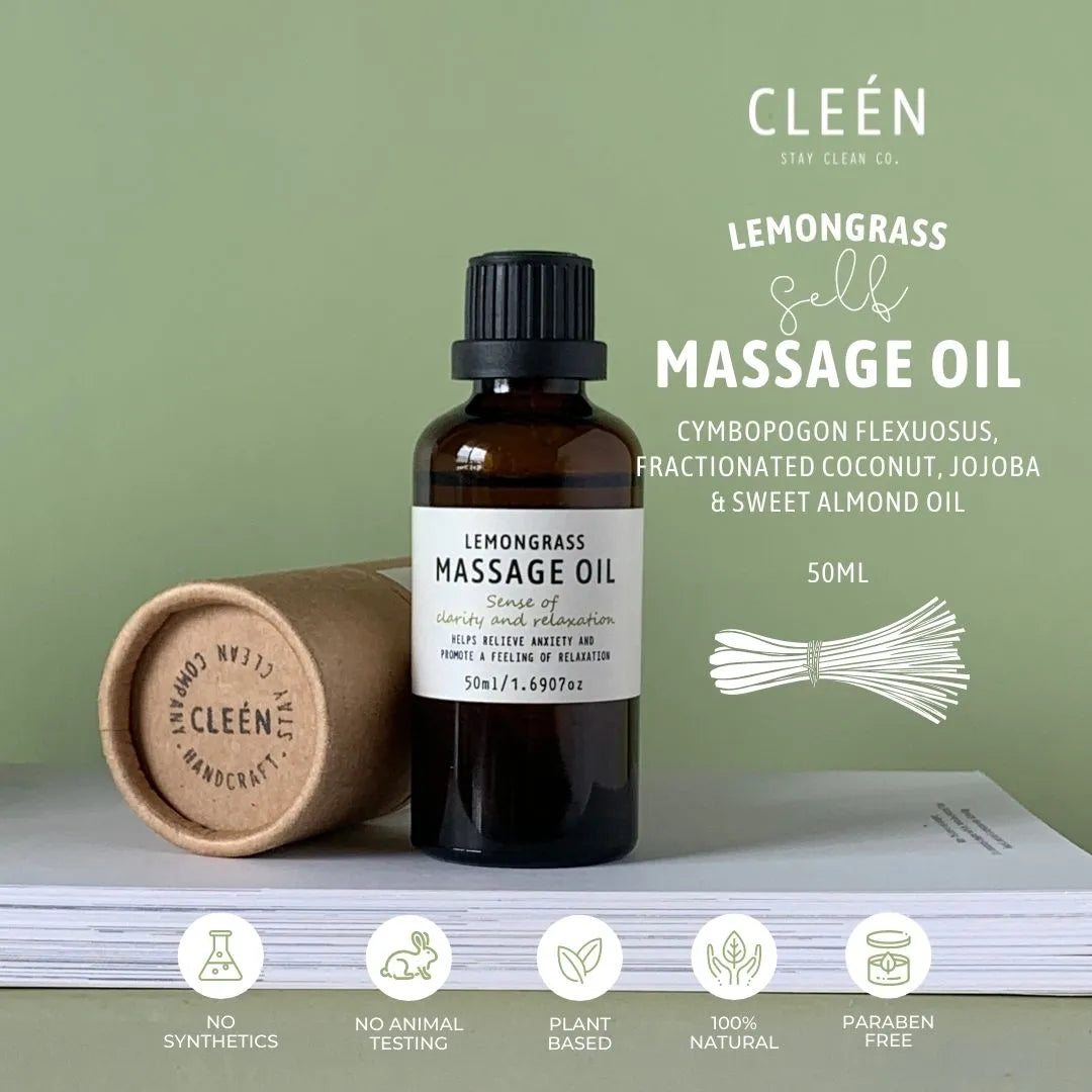 Cleen Lemongrass Massage Oil 50ml