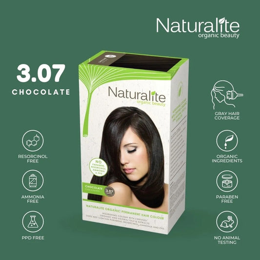 ( 3.07 Chocolate ) Naturalite Organic Beauty Permanent Hair Colours Hair Dye