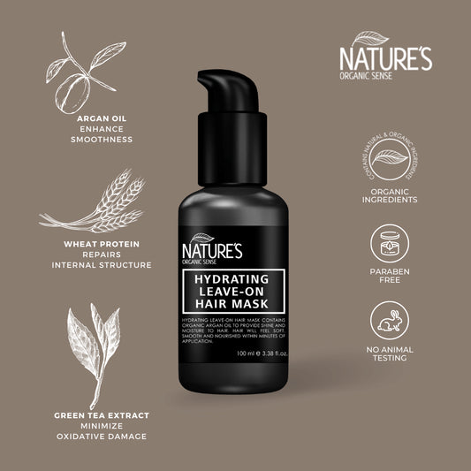 NATURE'S HYDRATING LEAVE-ON HAIR MASK 100ML