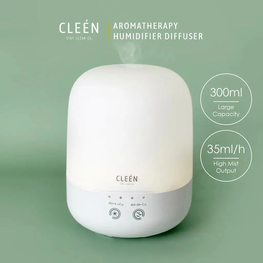 Cleen Air Humidifier Ultrasonic Aroma Diffuser 300ml